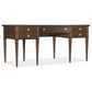 Hooker Furniture Diplomat Writing Desk in Dark Figured Walnut, , large