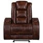 New Heritage Design Chester Power Glider Recliner in Brown, , large