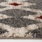 Central Oriental Tulsa Kiernan 5" x 7"3" Armor Grey and Rust Area Rug, , large