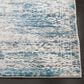Safavieh Aria ARA156B 2" x 8" Blue and Creme Runner, , large