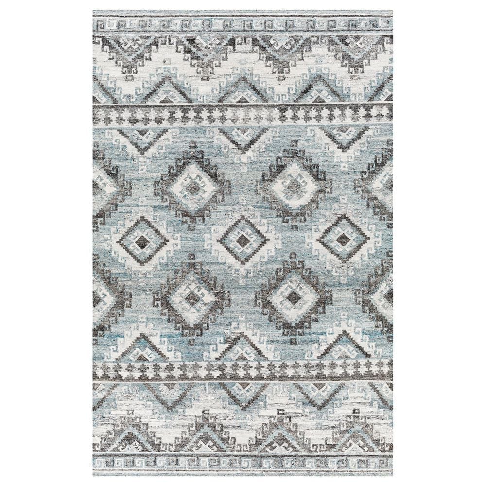 Surya Alyssa 2" x 3" Slate, Brown, Ivory and Blue Area Rug, , large