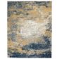 Nourison Twilight  9"9" x 13"9" Navy and Gold Area Rug, , large