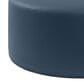 Jaxx Candler Faux Leather Ottoman in Oxford Blue, , large