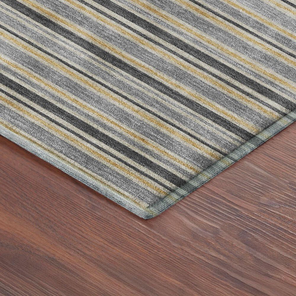 Dalyn Rug Company Soft Essentials Striped Granite 2'3" x 7'6" Indoor/Outdoor Runner, , large