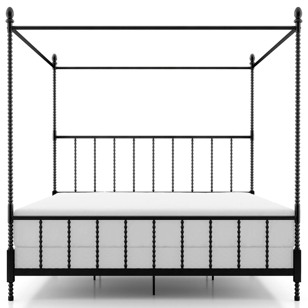 Furniture of America Elliot King Canopy Bed in Black, , large