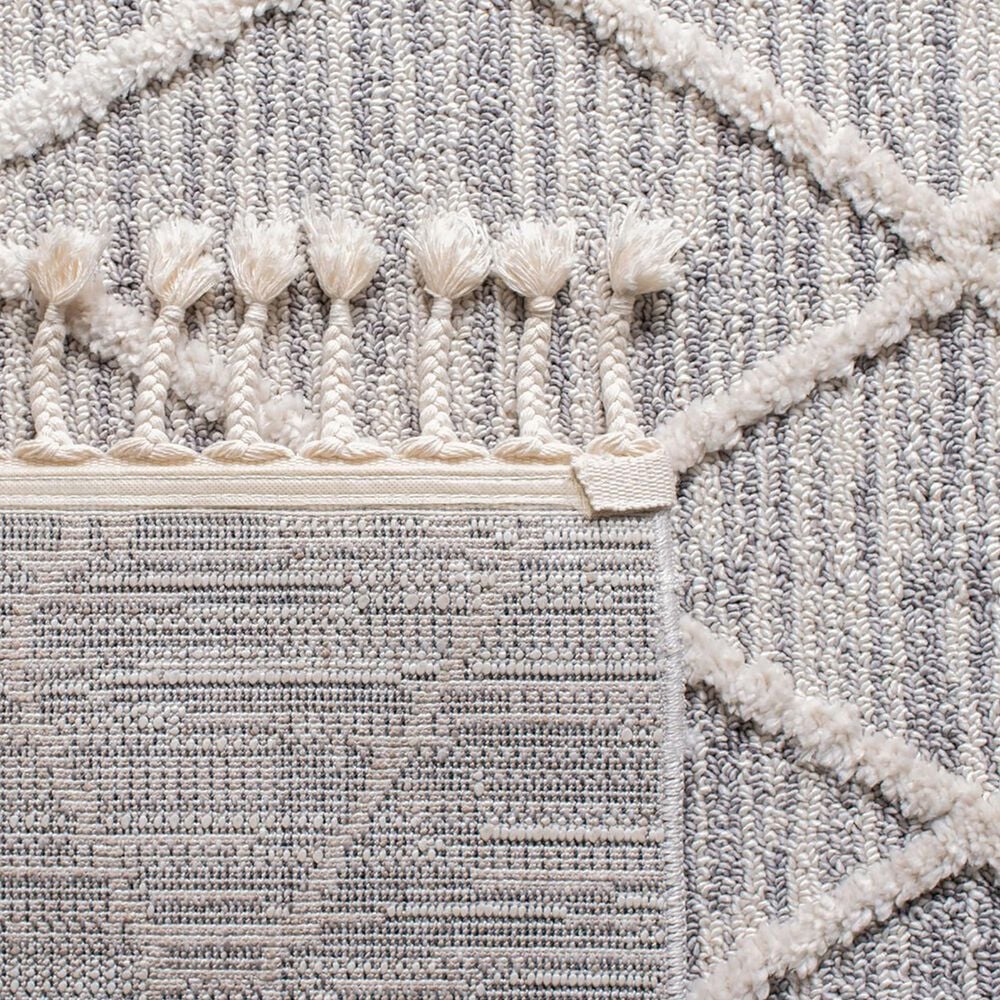 Safavieh Marrakesh MRK514A 2&#39;2&quot; x 12&#39; Ivory and Grey Runner, , large