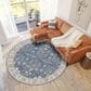 Dalyn Rug Company Hatay 8" Round Blue Area Rug, , large