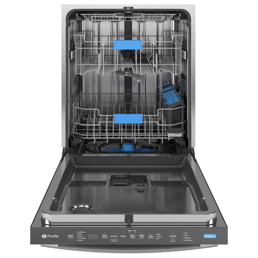 GE Profile 24&quot; Built-In Bar Handle Dishwasher in Fingerprint Resistant Stainless Steel, , large