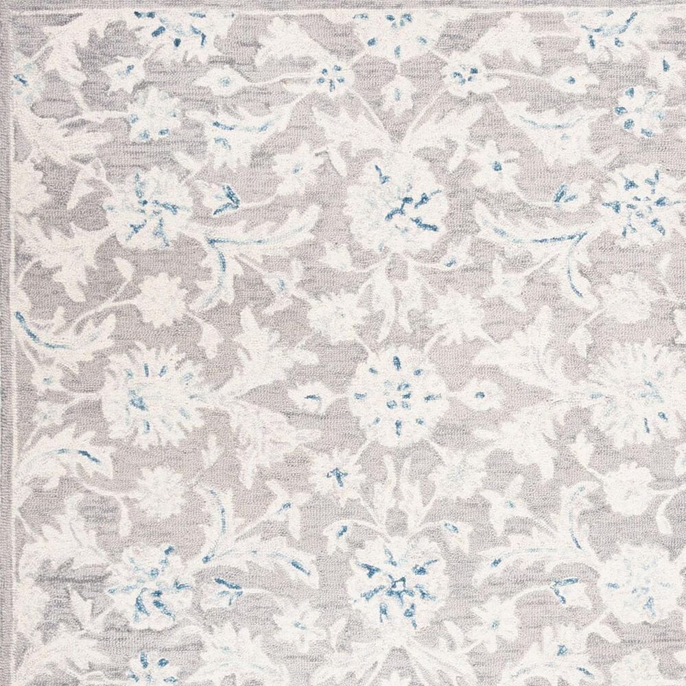 Safavieh Micro-Loop Floral 11&#39; x 15&#39; Grey and Ivory Area Rug, , large