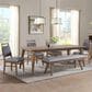 Hawthorne Furniture Oslo Dining Table in Weathered Chestnut with 24 Inch Self-Storing Leaf, , large