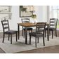 Valor Living West Lake 5-Piece Rectangular Dining Set in Antique Natural and Grey, , large
