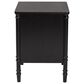 Baxton Studio Marisela 2-Drawer Nightstand in Black, , large