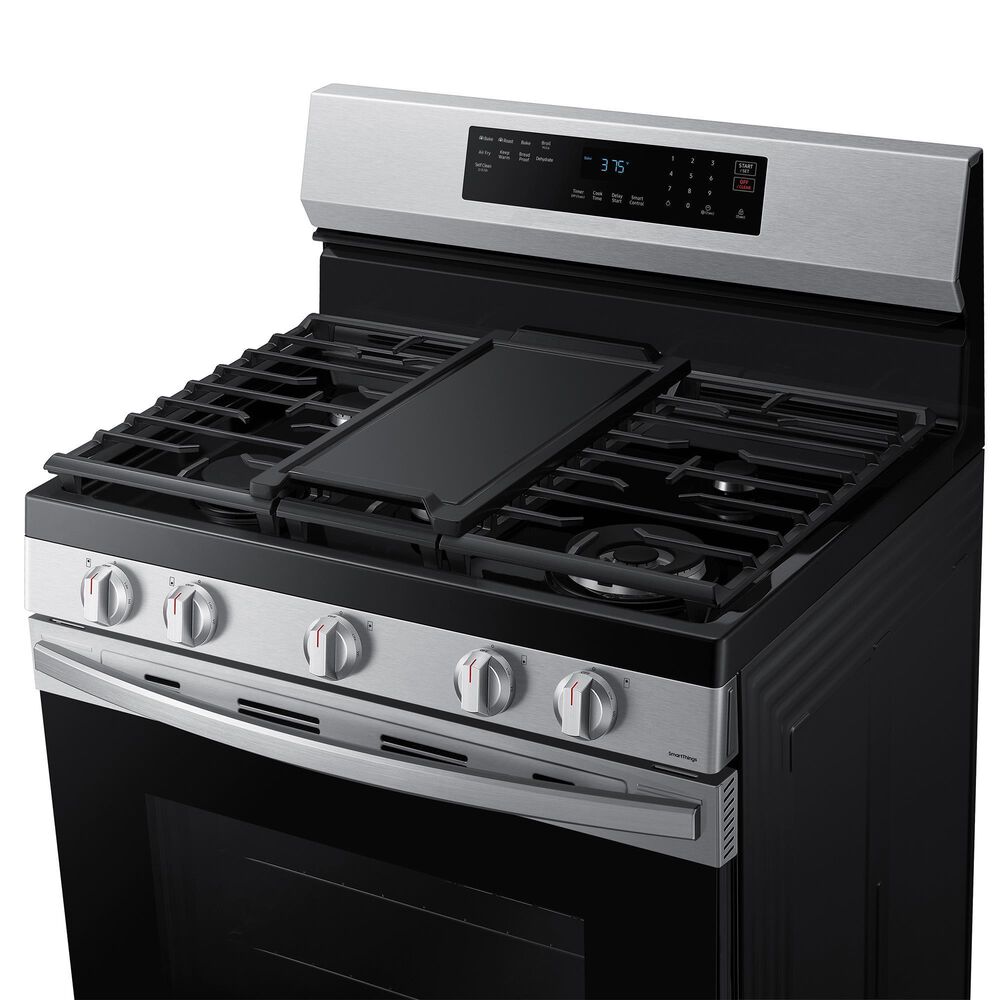 Samsung 6 Cu. Ft. Freestanding Gas Range with Wi-Fi and Air Fry in Stainless Steel, , large