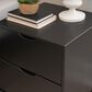 Linon Home Decor Polly 2-Drawer Nightstand in Black, , large