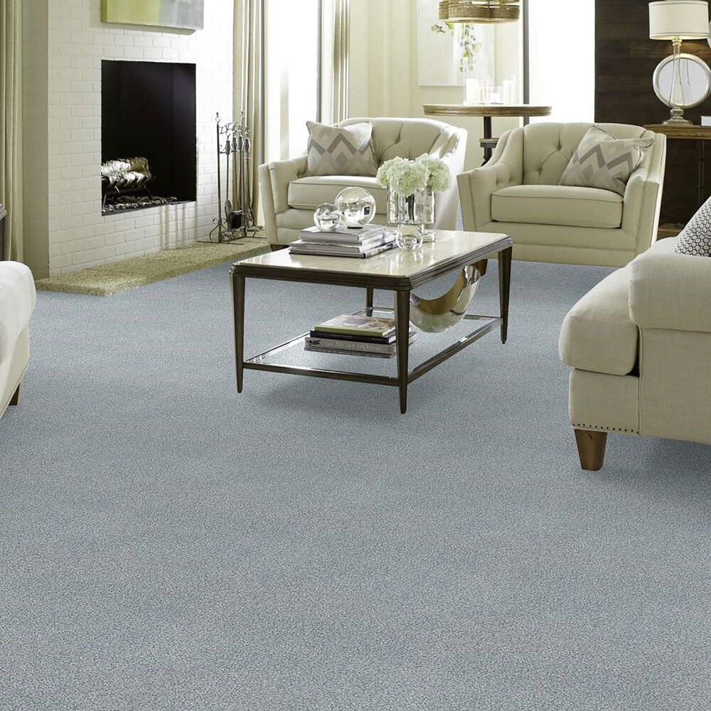 Shaw Find Your Comfort TT Blue Carpet in Polished Silver, , large