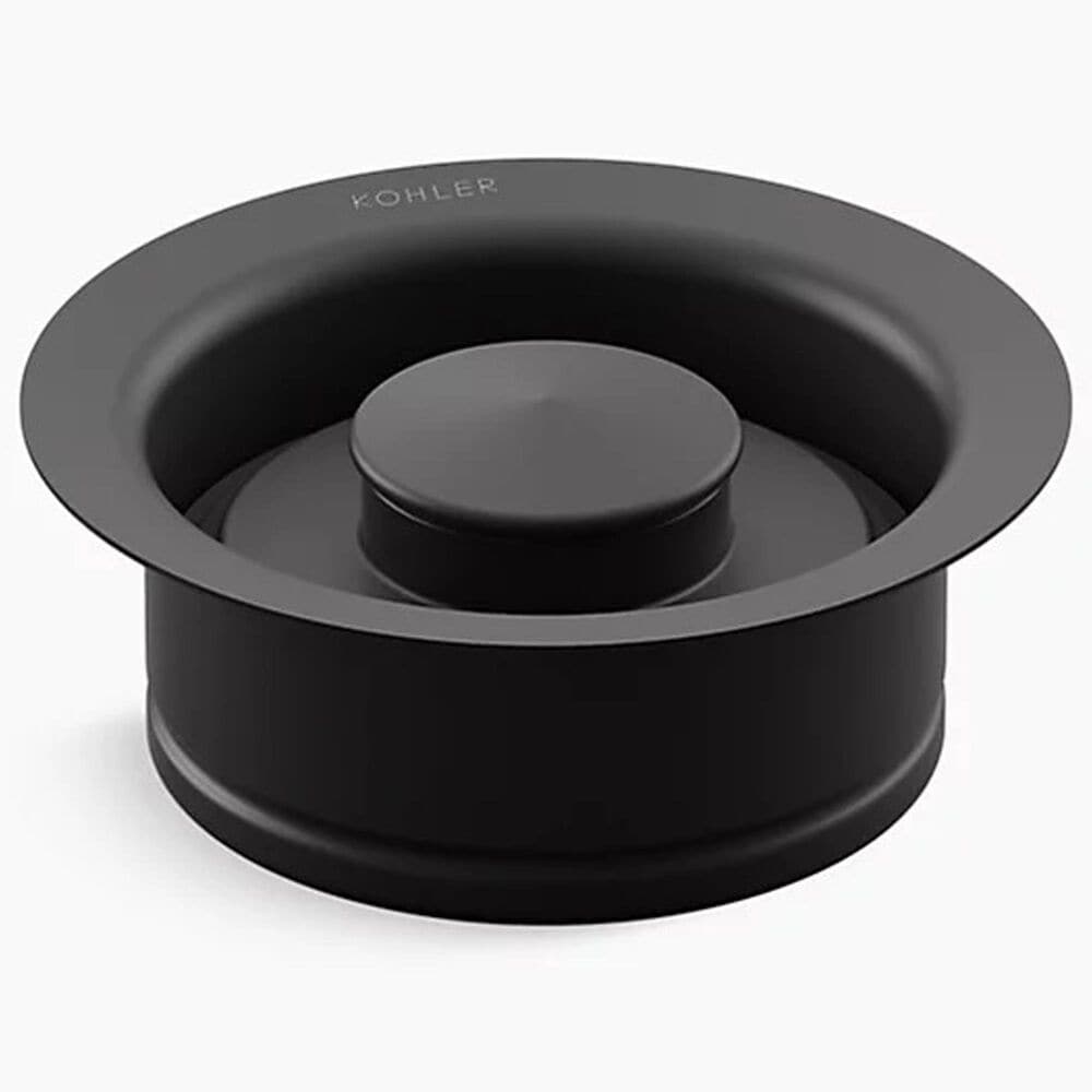 Kohler 4.5" Disposal Flange with Stopper in Matte Black, , large