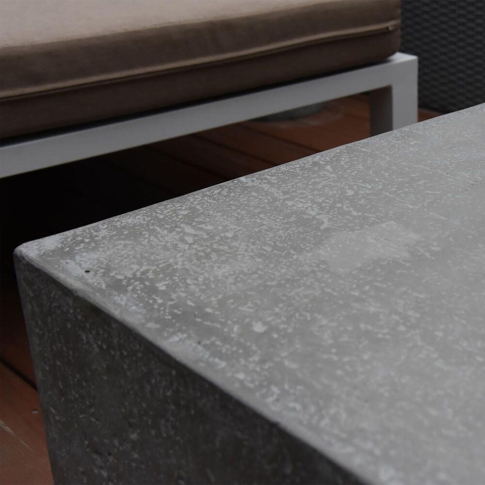 Elementi Fire Hampton Rectangle Natural Gas Fire Table in Gray, , large