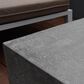 Elementi Fire Hampton Rectangle Natural Gas Fire Table in Gray, , large