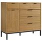 Hawthorne Furniture Newport 6-Drawer Gentleman"s Chest in Natural Oak, , large