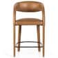 Four Hands Hawkins Top Grain Leather Counter Stool in Sonoma Butterscotch, , large