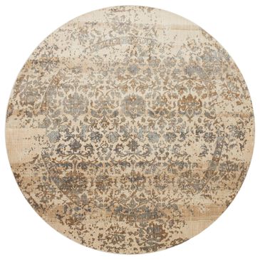 Magnolia Home Kivi 9"6" Round Ivory and Quarry Area Rug, , large