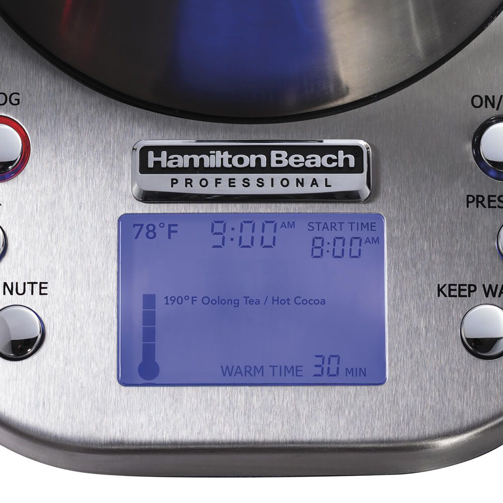 Hamilton Beach 1.7L Professional Digital Kettle in Stainless Steel, , large