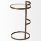 Mercana Reimer Accent Table with Glass Top in Gold, , large