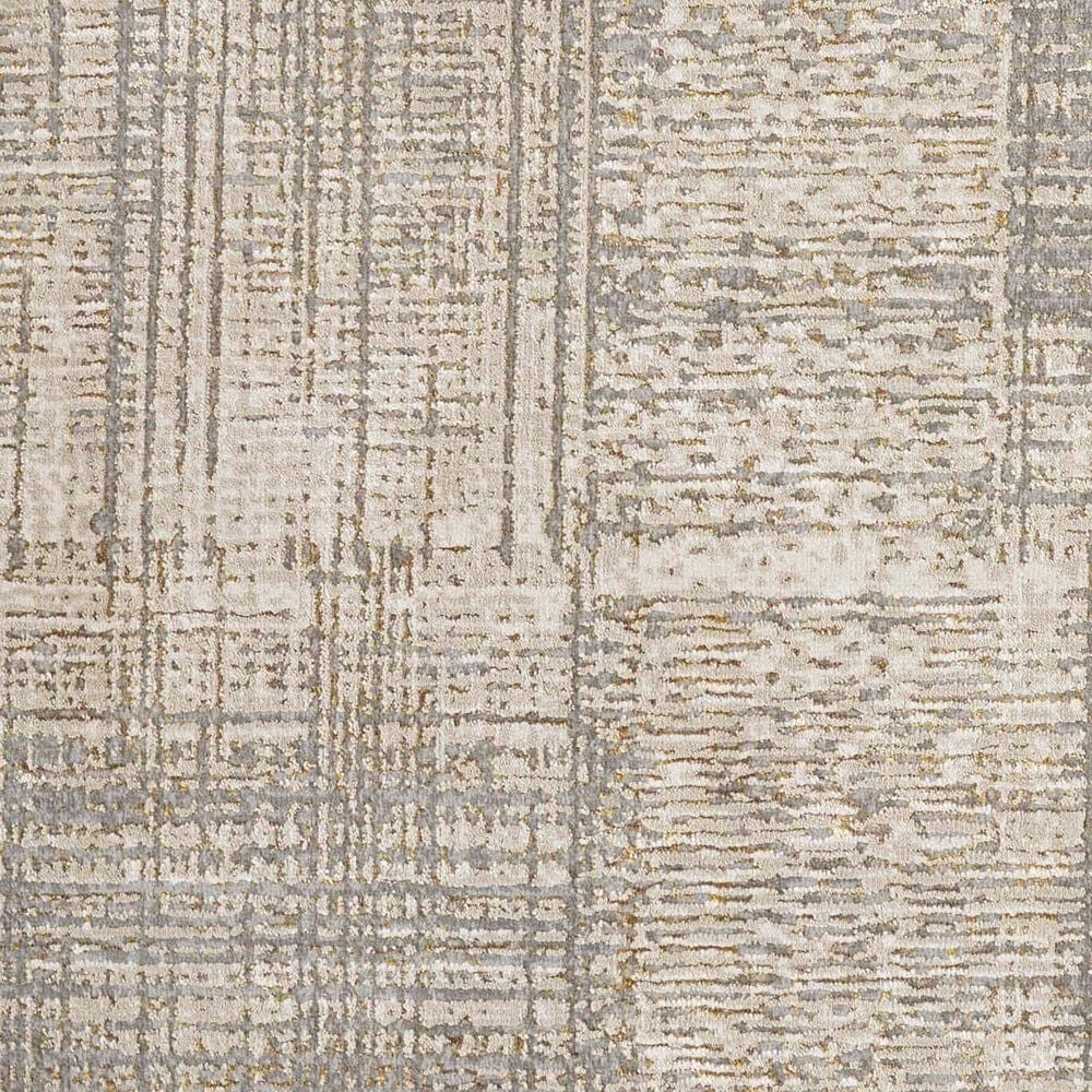 Feizy Aura 2&#39;10&quot; x 7&#39;10&quot; Gold and Beige Runner, , large