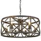 Golden Lighting Alcott 6-Light Chandelier in Antique Black and Gold, , large