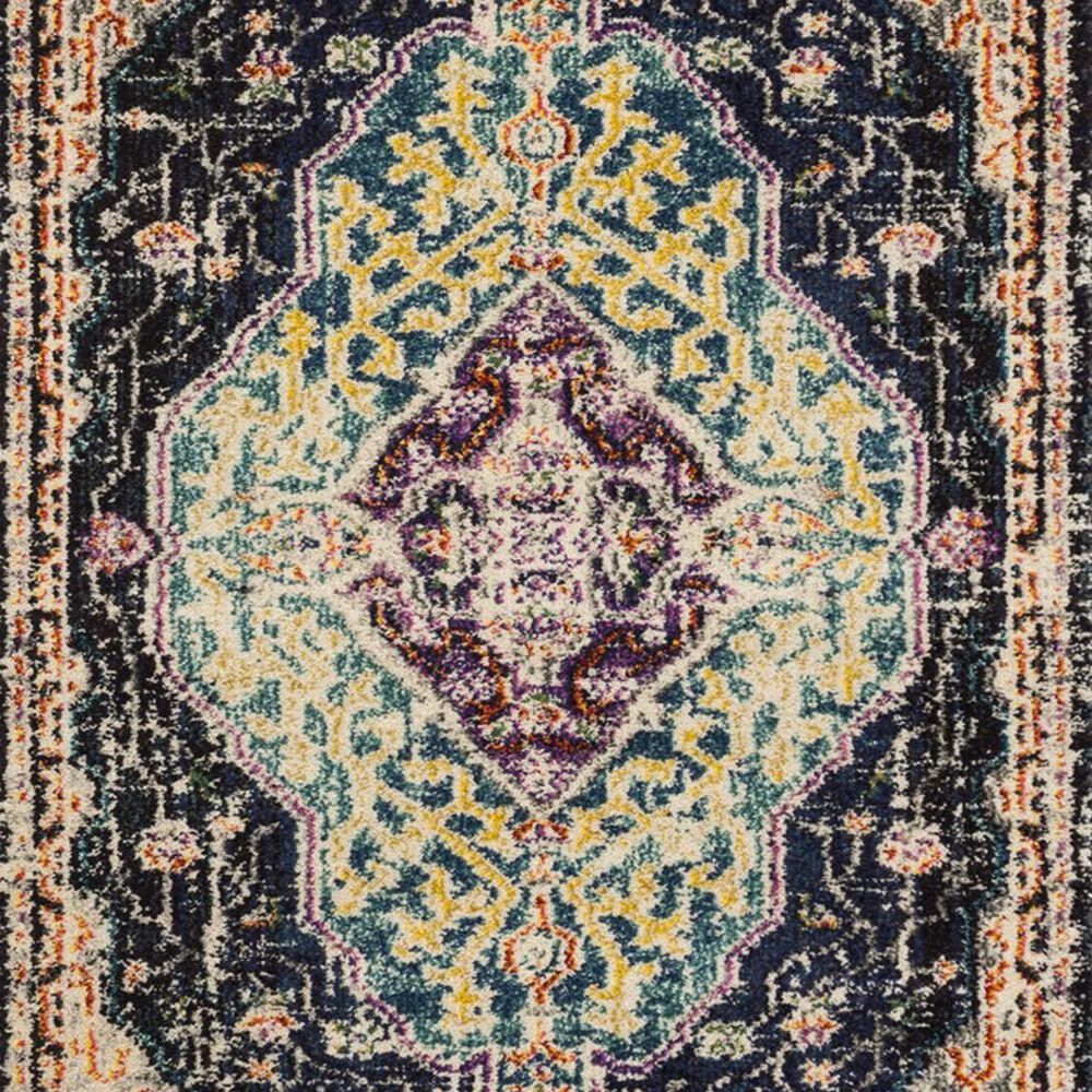 Safavieh Monaco MNC249Z-212 2&#39;2&quot; x 12&#39; Black/Blue Runner, , large