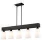 Golden Lighting Neela 5-Light Linear Pendant in Matte Black, , large