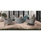 Ebel Outdoor Furniture Siena Patio Swivel Rocker Chair in Fog and Smoke, , large