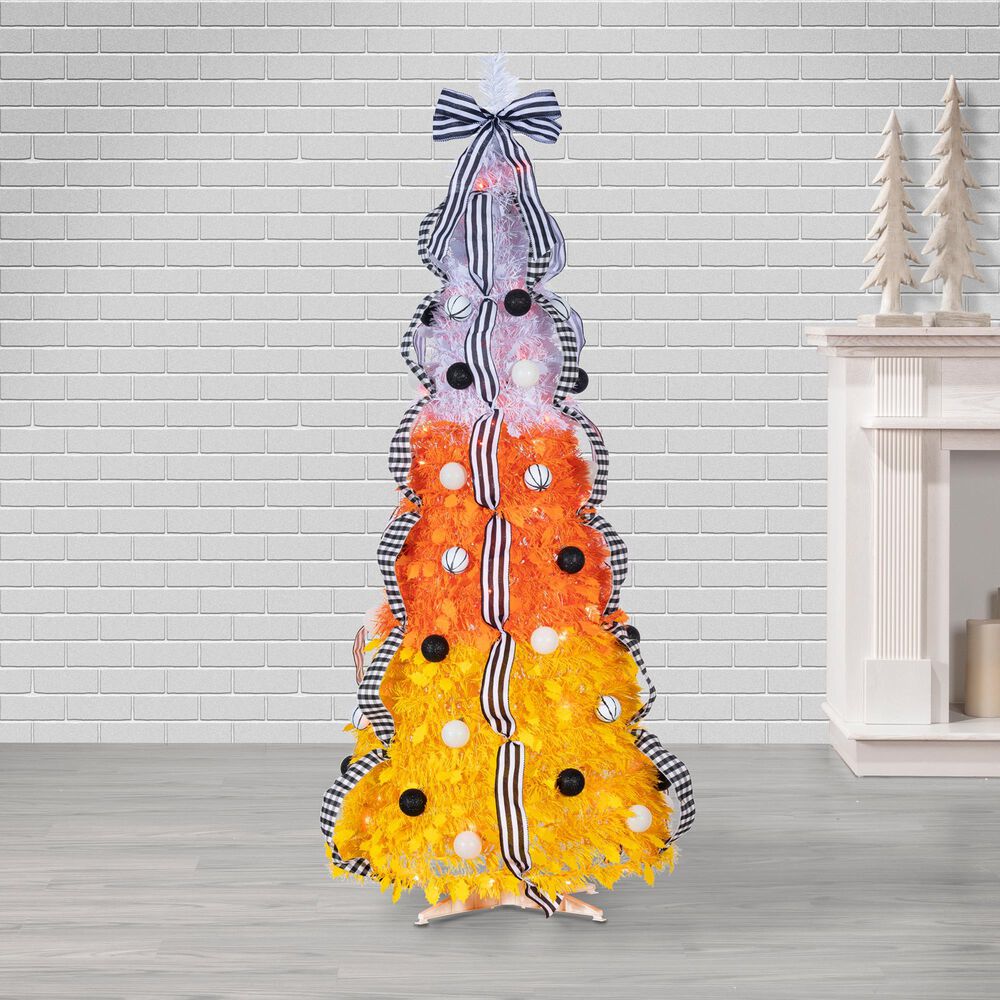 The Gerson Company 6&#39; Halloween Artificial Tree in Multicolor, , large
