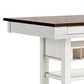 Ashley Valebeck Counter Height Table in White and Brown - Table Only, , large