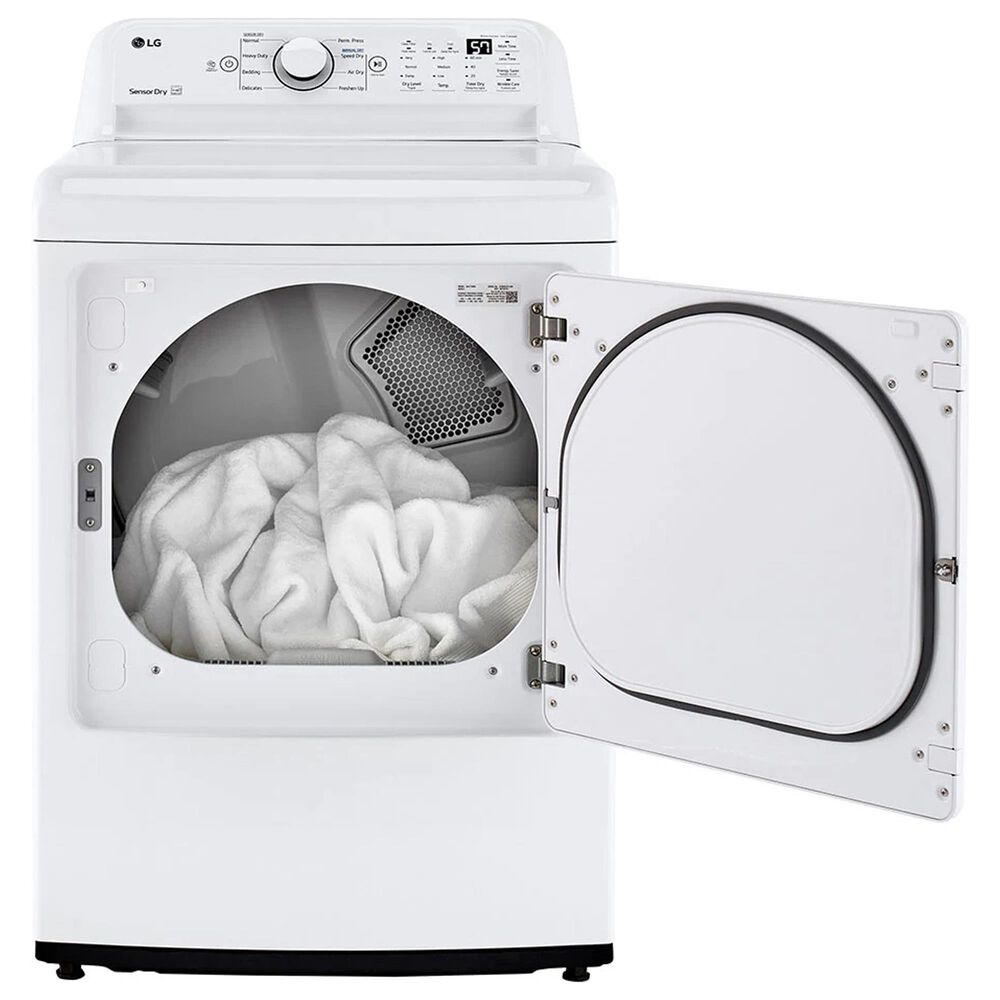 LG 7.3 Cu. Ft. Ultra Large Capacity Electric Dryer with Sensor Dry Technology in White, , large