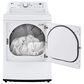 LG 7.3 Cu. Ft. Ultra Large Capacity Electric Dryer with Sensor Dry Technology in White, , large