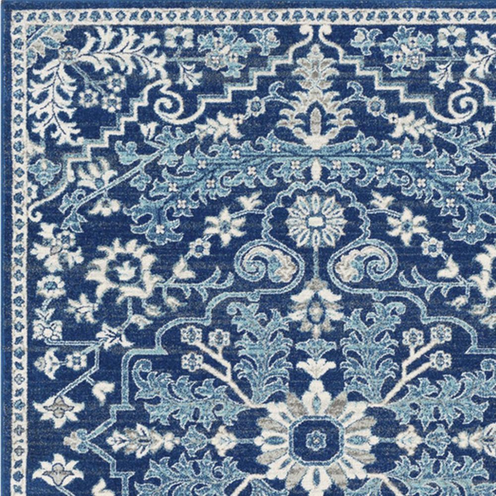 Surya Harput HAP-1068 5&#39;3&quot; x 7&#39;3&quot; Gray, Teal and Dark Blue Area Rug, , large