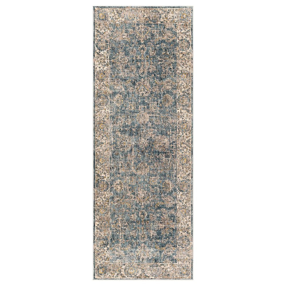 Surya Mirabel 2"7" x 7"3" Teal, Aqua, Mustard, Gray and Beige Runner, , large
