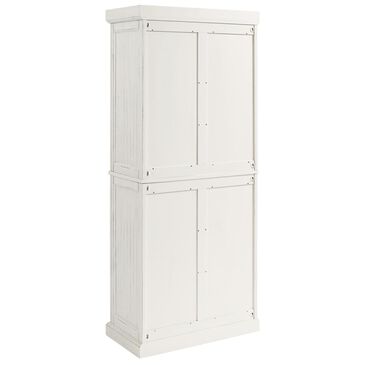 Crosley Furniture Seaside Kitchen Pantry in Distressed White, , large