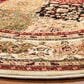 Safavieh Lyndhurst LNH221 8" Round Multicolor and Ivory Area Rug, , large
