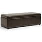 Baxton Studio Dennehy Storage Ottoman in Dark Brown, , large