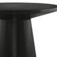 Furniture of America Halewood Round Coffee Table in Black, , large