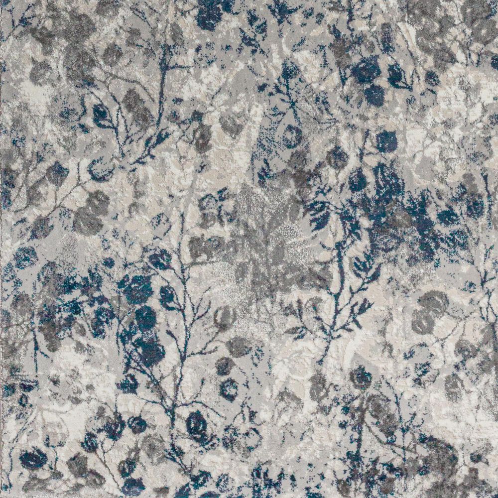 Radici USA Livigno Floral 3&#39;3&quot; x 4&#39;11&quot; Blue Area Rug, , large