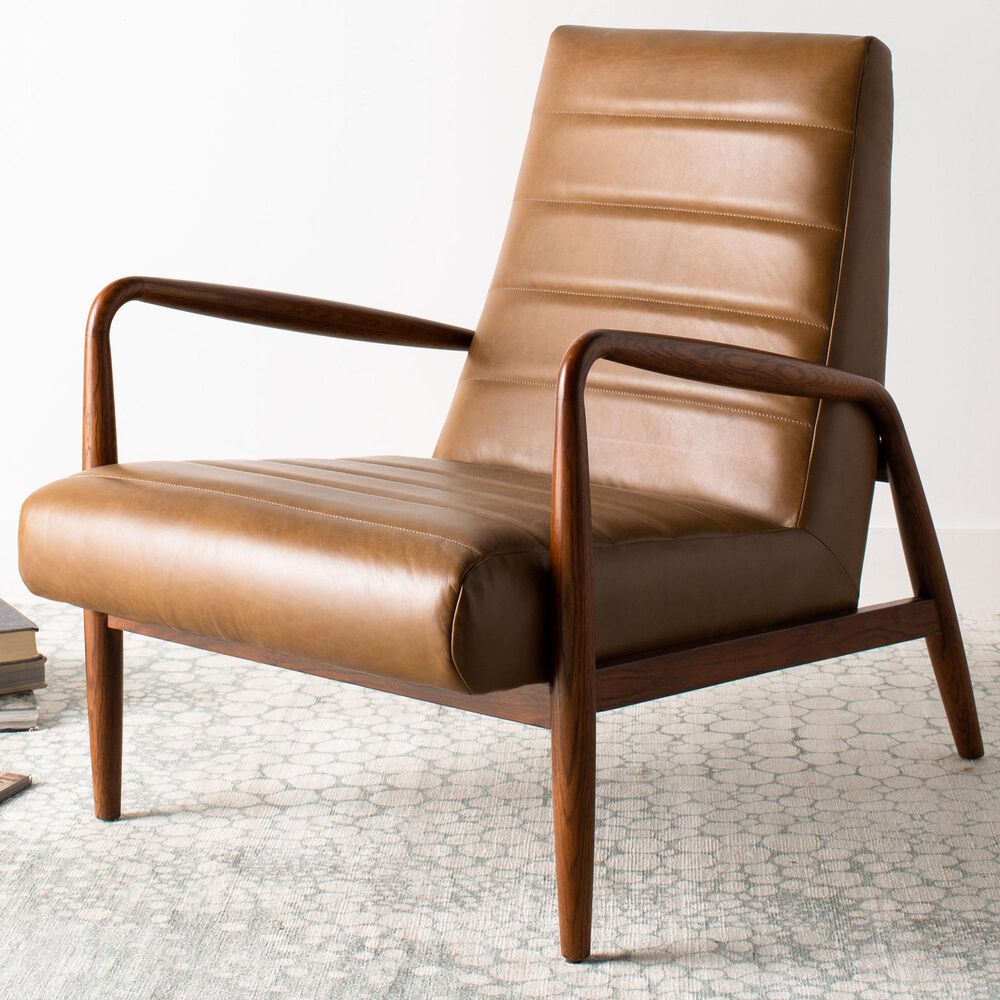 Safavieh Willow Arm Chair in Brown, , large