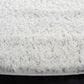 Safavieh August Shag 6"7" Round Ivory and Dark Grey Area Rug, , large