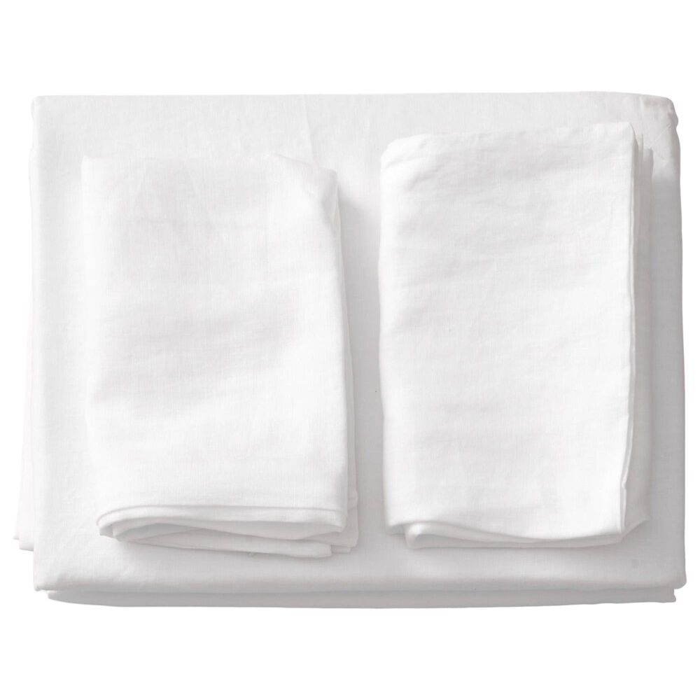 Ann Gish 3-Piece King Duvet Set in White, , large