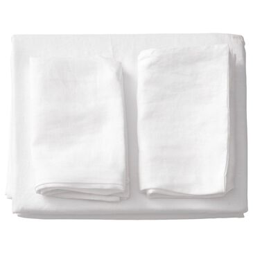 Ann Gish 3-Piece King Duvet Set in White, , large