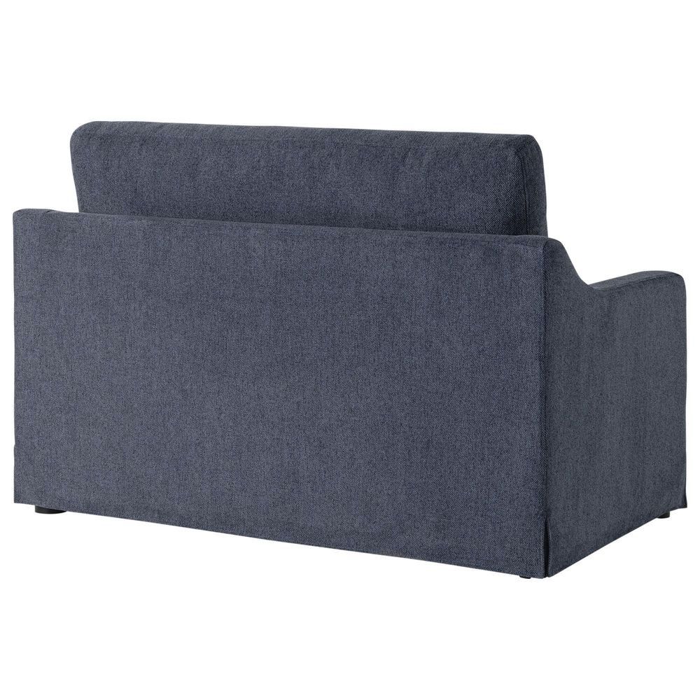Lifestyle Solutions Harper Twin Convertible Sleeper Loveseat in Navy, , large