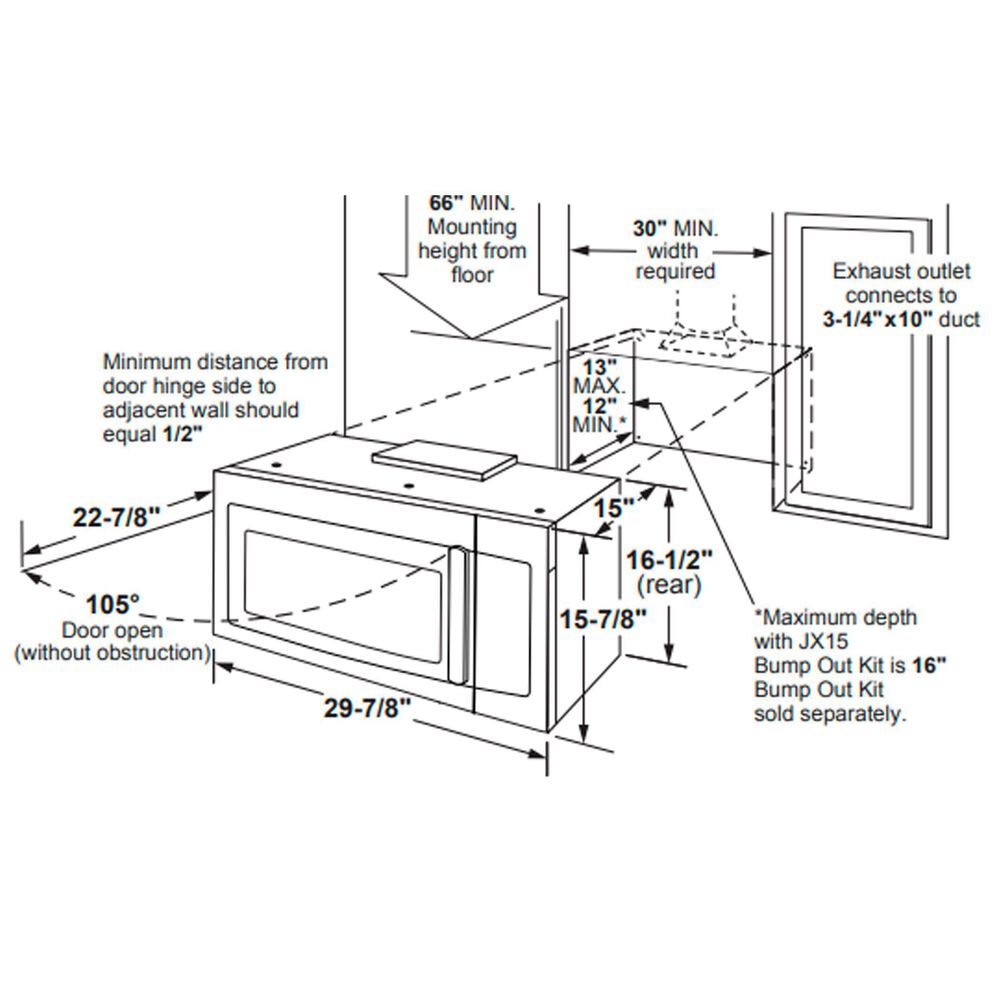 GE Appliances 1.7 Cu. Ft. Over-The-Range Microwave in Stainless Steel, , large