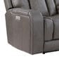Steve Silver Daniel Triple Power Reclining Sofa in Mossy Gray, , large